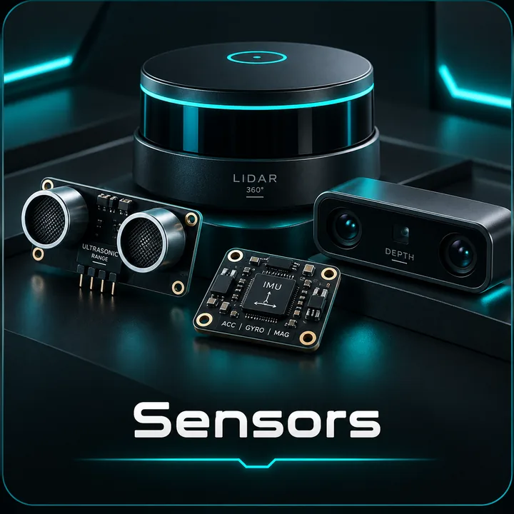 Robotics Sensors, Cameras, LiDAR & Encoders